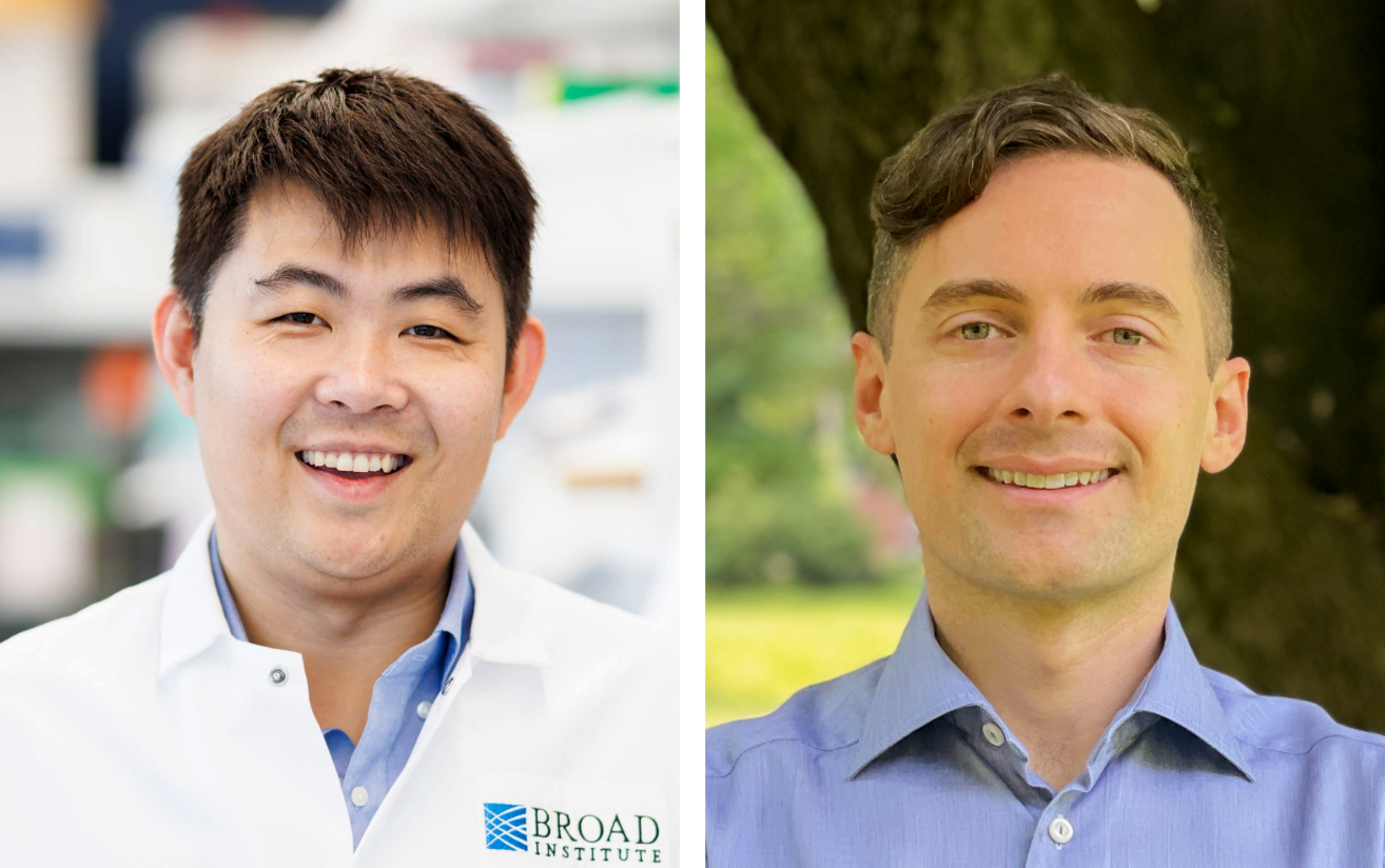 Headshots of Fei Chen and Ryan Flynn