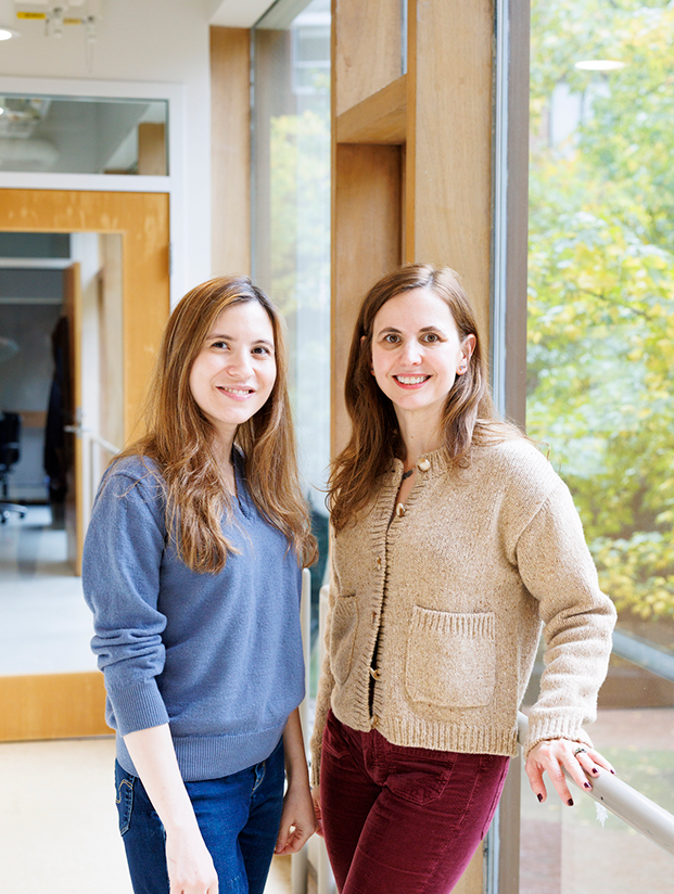 Profile images, two women in a hallway Duygu Payzin-Dogru (left) and Jessica Whited. (right)